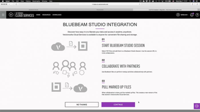 Integration Bluebeam Studio in Vectorworks 2